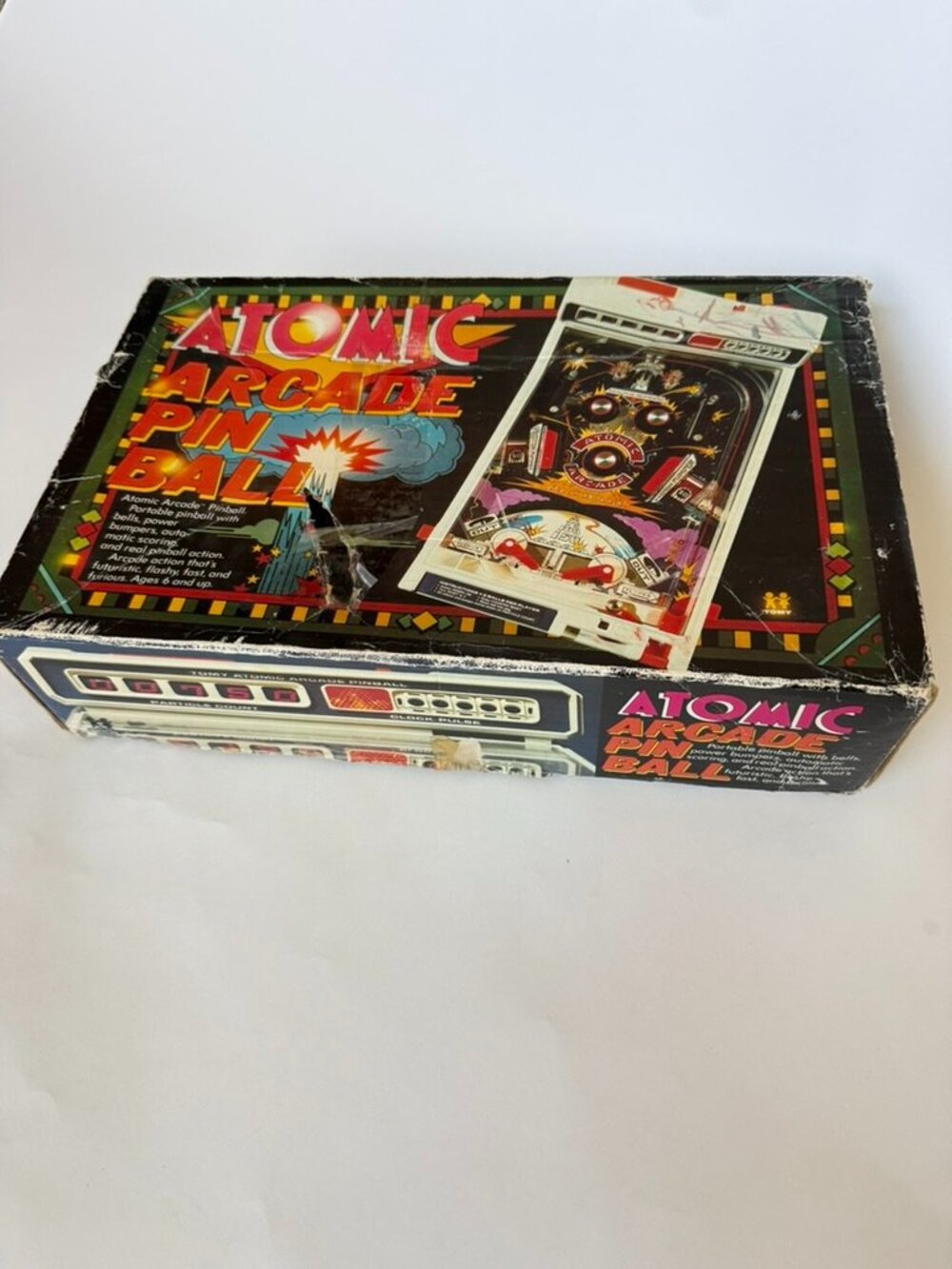 Atomic Arcade Pin Ball Vintage Game 1979 Tomy Japan Un-tested Portable Pinball